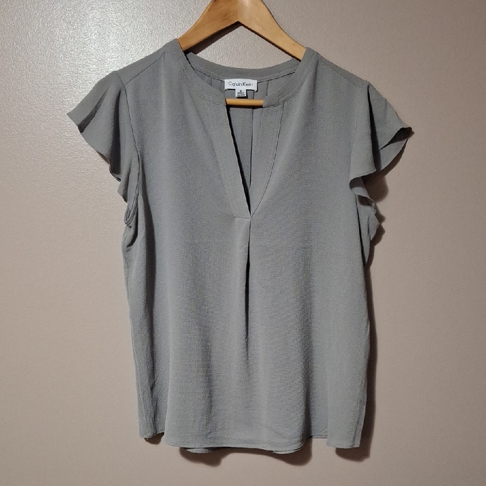 Calvin Klein Women's Gray Blouse